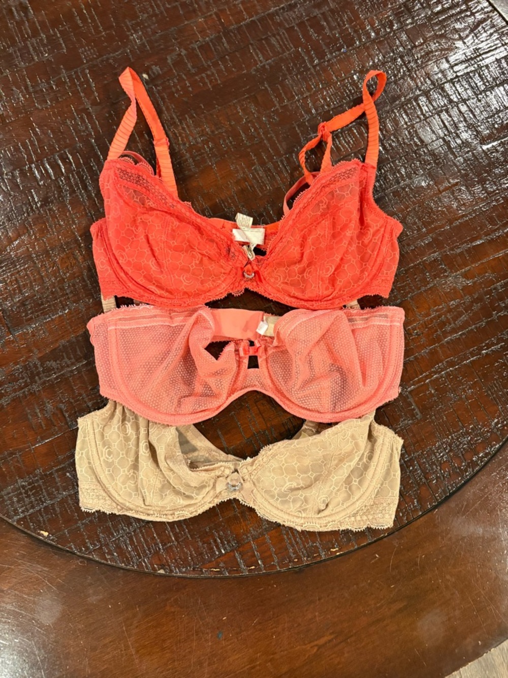 3601 Chantelle Bra Lot Of 3 Lace Sexy Sz 32D